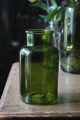 Bottle Vase, Moss Green