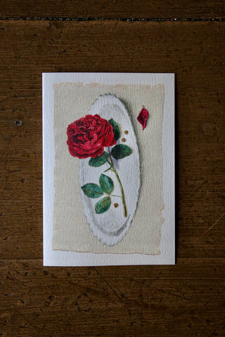 Elena Deshmukh Card, Scarlet Rose
