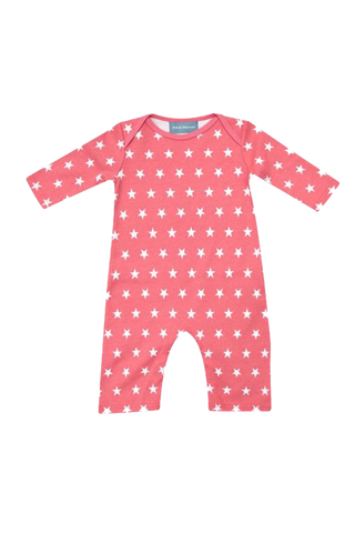 Flamingo Pink Stars All-in-One