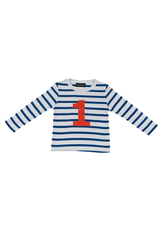 French Blue & White Breton Striped T-shirt