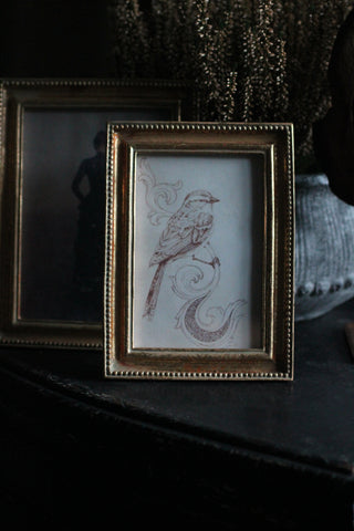 Gold Beaded Resin Photo Frame