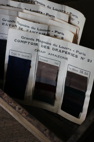 Vintage French Triple Fabric Samples