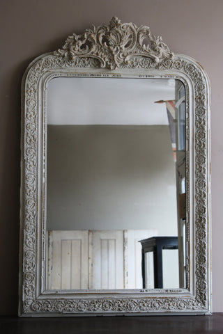 Antique French Crested Mirror