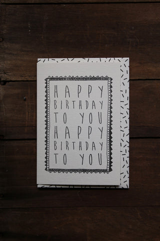 Katie Leamon Happy Birthday To You Card