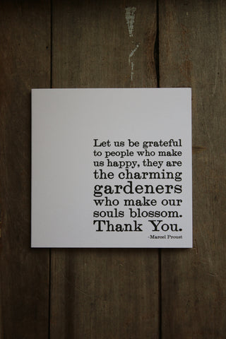 Quotable Card -  let us be grateful...