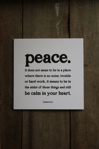 Quotable Card - Peace