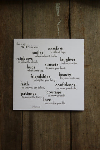 Quotable Card - My wish for you