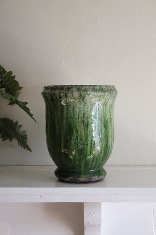 Glazed Forest Green Small Urn