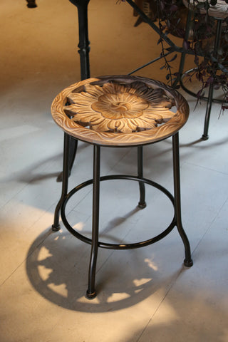 Stool with Flower Seat