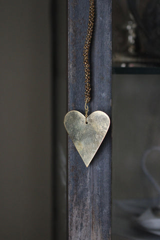Walther & Co Brass Hanging Heart