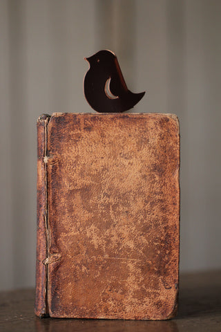 Bird Recycled Leather Bookmark