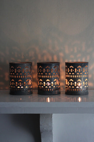 Shiva Zinc T-light holders
