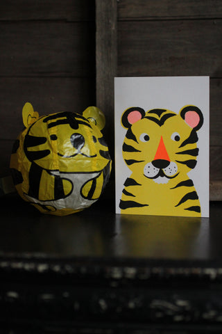 Japanese Paper Balloon Cards - Tiger