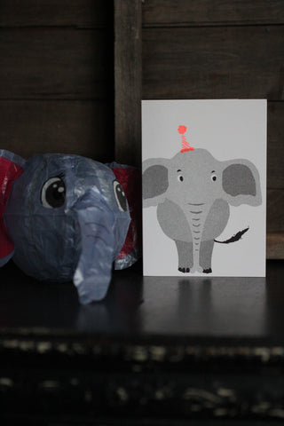 Japanese Paper Balloon Cards - Elephant