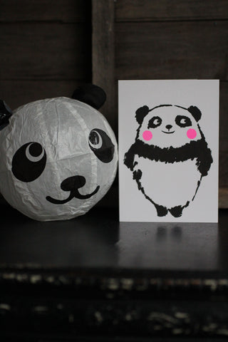 Japanese Paper Balloon Cards - Panda