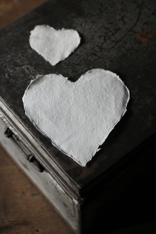 White Paper Hearts