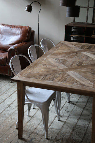 Elm Parquetry Dining Table