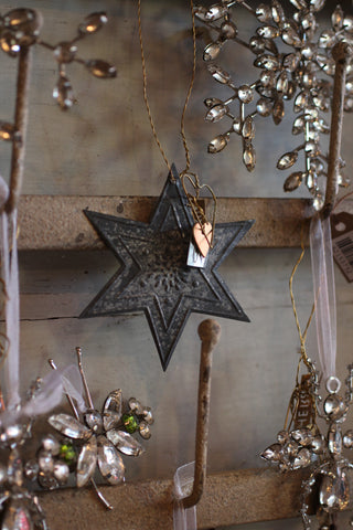 Walther & Co Embossed Zinc Star
