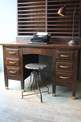 Vintage Oak Desk