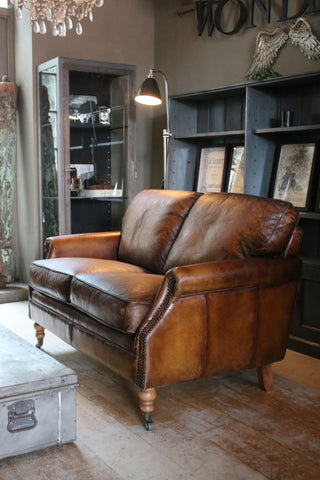 Leather Two Seat Sofa