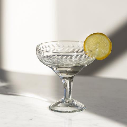 Champagne Coupe Etched