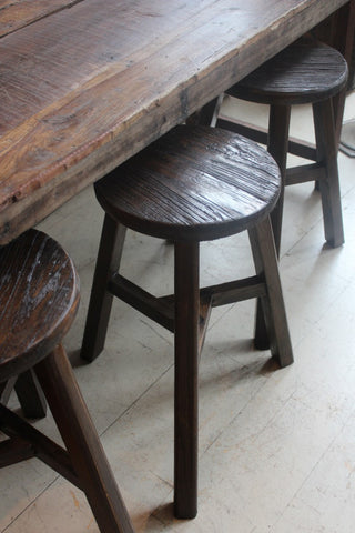 RECYCLED WOOD STOOLS