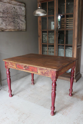 RED PATINA TABLE