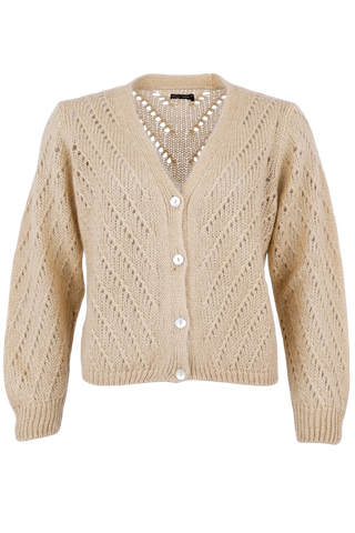 SOLVEIG knit cardigan Champagne