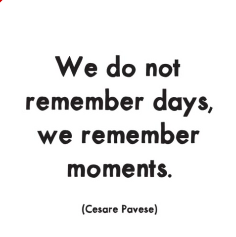 Quotable Card - we do not remember days