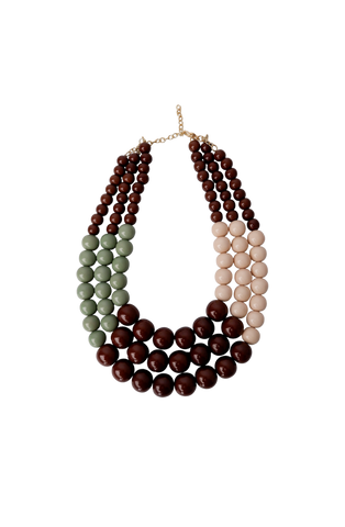 IMANI chunky necklace Brown