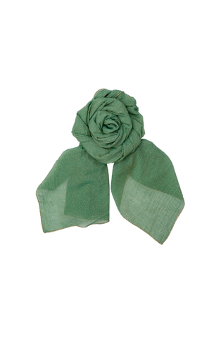 GLAM dot scarf Green