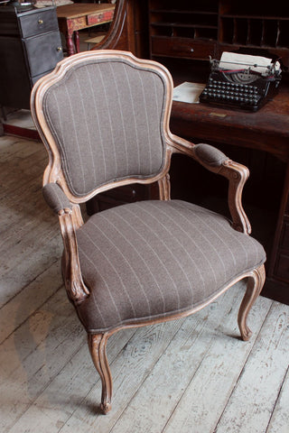 Louis Style Tweed Chair