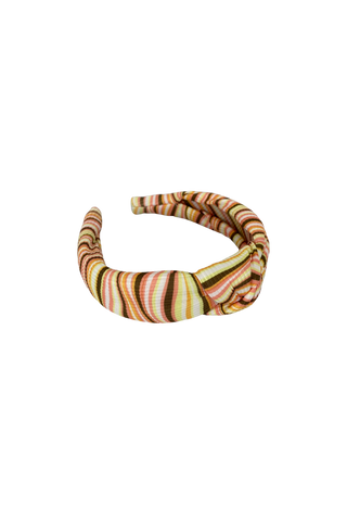 WILMA striped headband Apricot