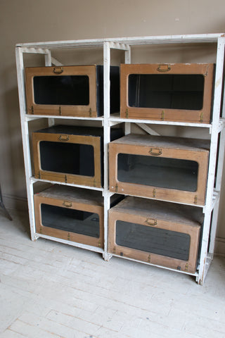 Vintage Shop Display Box Cabinets