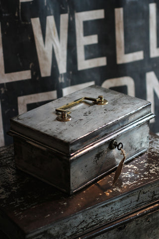 Vintage Cash Box - with key