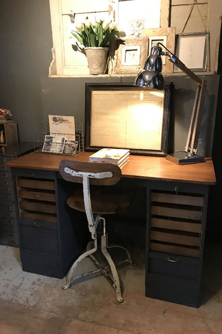 Belgian Tambour Fronted Desk
