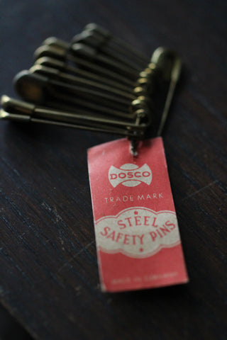 Vintage Steel Safety Pins