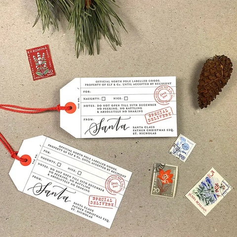 Luxury Official Santa Tags