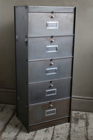 French Vintage Steel Cabinet