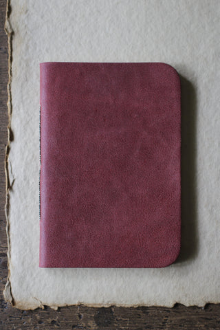 French Red Leather Notebook