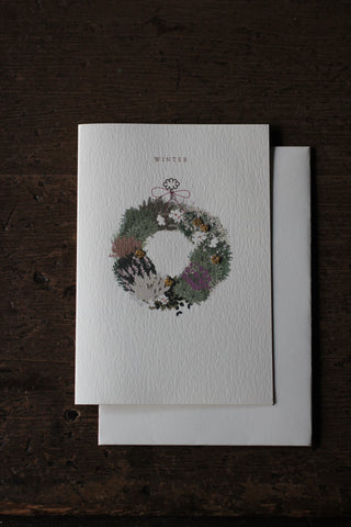 Elena Deshmukh Christmas Card, Winter Wreath