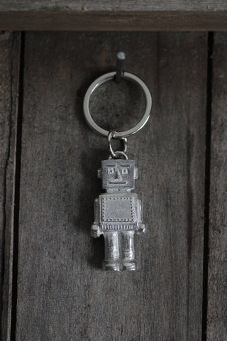Pewter Robot Key-Ring