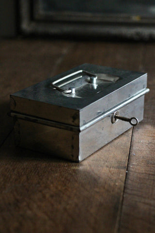 Small Vintage Cash Box (with key)