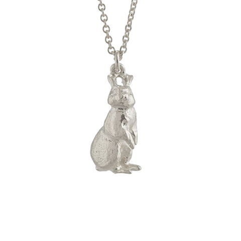 Alex Monroe White Rabbit Necklace
